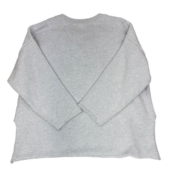 Free People Beach Hailee Heather Light Gray Waffle Knit Set Women's size Lg - Picture 9 of 14